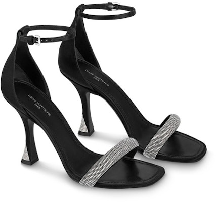(Women) Louis Vuitton Sparkle 'Satin Rhinestone Stiletto Sandals' 1AB2CJ Lookbook (Women) Louis Vuitton Sparkle 'Satin Rhinestone Stiletto Sandals' 1AB2CJ