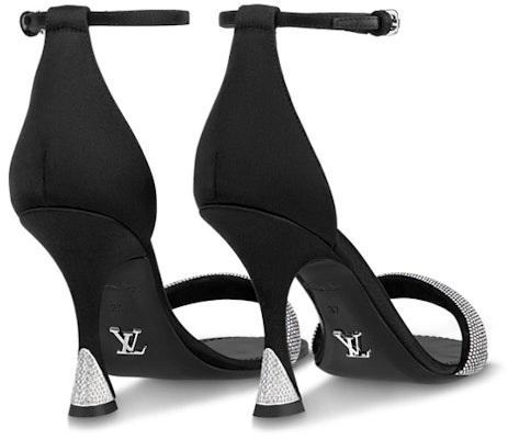 (Women) Louis Vuitton Sparkle 'Satin Rhinestone Stiletto Sandals' 1AB2CJ Shop (Women) Louis Vuitton Sparkle 'Satin Rhinestone Stiletto Sandals' 1AB2CJ