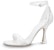 (W) Louis Vuitton Sandal Tumit Tinggi 'White Buckle Sparkle' 1AB3J2