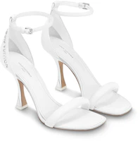 Lookbook (W) Louis Vuitton Sandalia de Tacón Alto Brillante 'Blanca con Hebilla'. 1AB3J2