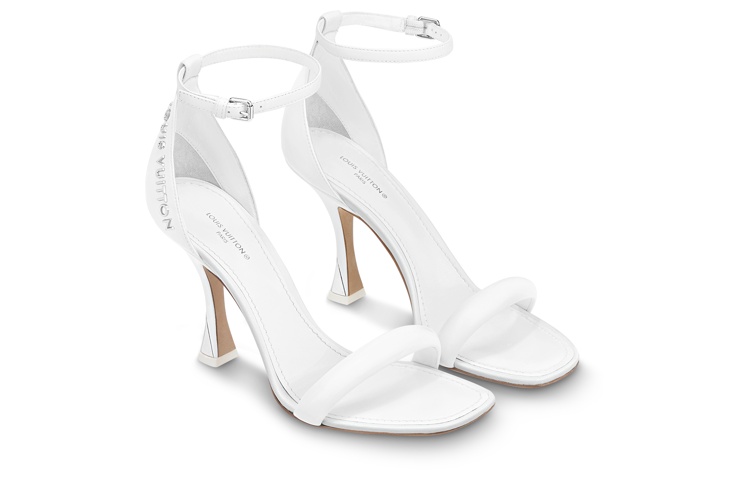Lookbook (W) Louis Vuitton Sandal Tumit Tinggi 'White Buckle Sparkle' 1AB3J2