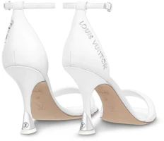 Shop (W) Louis Vuitton Sandalia de Tacón Alto Brillante 'Blanca con Hebilla'. 1AB3J2