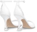Shop (W) Louis Vuitton Sandal Tumit Tinggi 'White Buckle Sparkle' 1AB3J2