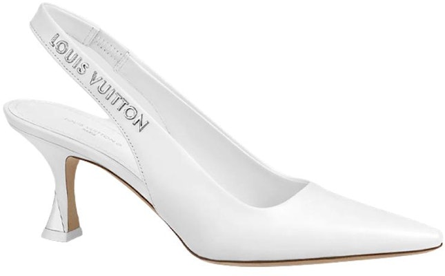 (Women) Louis Vuitton Sparkle 'White Leather Slip-On Stiletto' 1AB0NN Order (Women) Louis Vuitton Sparkle 'White Leather Slip-On Stiletto' 1AB0NN