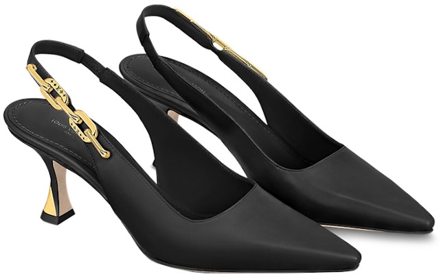 (Women) Louis Vuitton Sparkle Heeled Mules 'Black Leather' 1ABPIV Shop (Women) Louis Vuitton Sparkle Heeled Mules 'Black Leather' 1ABPIV
