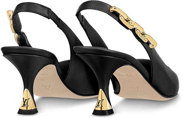 (Women) Louis Vuitton Sparkle Heeled Mules 'Black Leather' 1ABPIV Purchase (Women) Louis Vuitton Sparkle Heeled Mules 'Black Leather' 1ABPIV