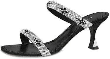 (Women) Louis Vuitton Sparkle Leather 'Crystal Refined Slide' Black 1ABIUX (Women) Louis Vuitton Sparkle Leather 'Crystal Refined Slide' Black 1ABIUX