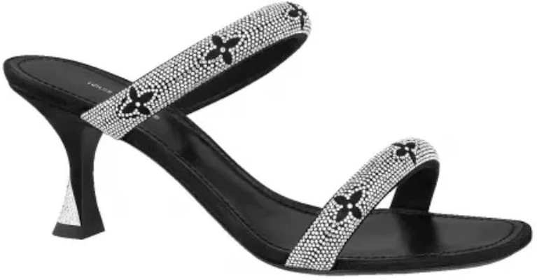 (W) Louis Vuitton Sandal Kulit Berkilau 'Crystal Refined Slide' Hitam. 1ABIUX Order (W) Louis Vuitton Sandal Kulit Berkilau 'Crystal Refined Slide' Hitam. 1ABIUX
