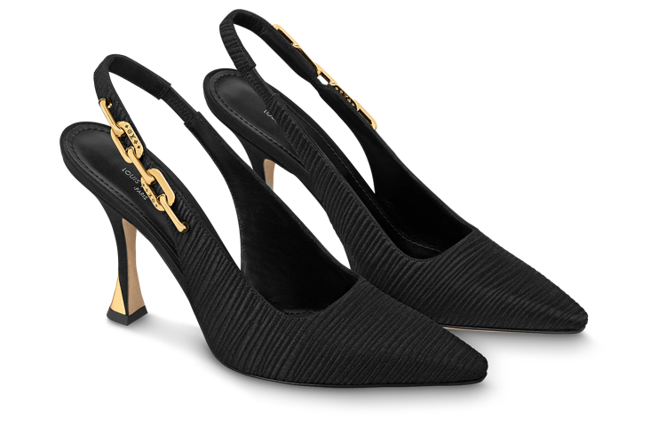 Lookbook (W) 루이비통 스틸레토 슬립온 9.5cm 블랙 하이힐 1ABHFJ