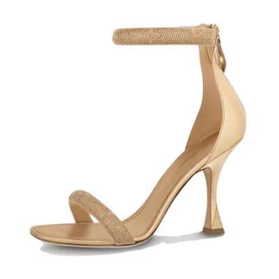 (W) LV Sparkle Sandal 'Gold Zip-Toe'