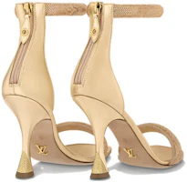 Shop (W) Louis Vuitton Sandal Berkilau 'Gold Zip-Toe' 1ABILK