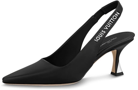 LOUIS VUITTON 閃耀皮革一腳蹬細跟中低跟鞋 女款 黑色 Buy LOUIS VUITTON 閃耀皮革一腳蹬細跟中低跟鞋 女款 黑色