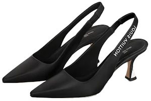 Lookbook (W) Louis Vuitton Tacones Slingback Brillantes 'Negro' 1AB0MK
