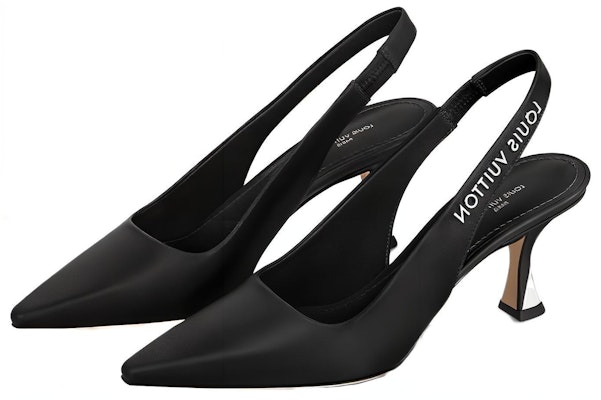 (Women) Louis Vuitton Sparkle Slingback Pumps 'Black' 1AB0MK Lookbook (Women) Louis Vuitton Sparkle Slingback Pumps 'Black' 1AB0MK