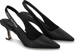 Shop (W) Louis Vuitton Tacones Slingback Brillantes 'Negro' 1AB0MK