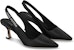 (W) Louis Vuitton Sparkle Slingback Pumps 'Hitam' 1AB0MK