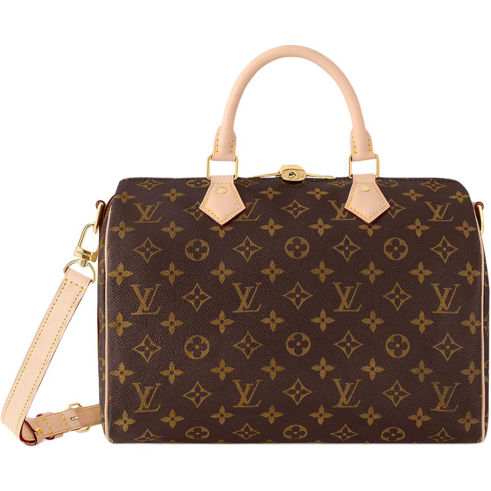 (Women) Louis Vuitton Speedy Bandoulière 30 Coated Canvas Shoulder Crossbody Handbag. M46980