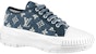 (W) Louis Vuitton LV Squad Sneakers 'Denim Monogram' Kasut Jeans Monogram 1A9S01