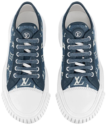 (Women) Louis Vuitton LV Squad Sneakers 'Denim Monogram' 1A9S01 Shop (Women) Louis Vuitton LV Squad Sneakers 'Denim Monogram' 1A9S01