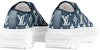 (W) Louis Vuitton LV Squad Sneakers 'Denim Monogram' Kasut Jeans Monogram 1A9S01
