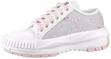 (Women) Louis Vuitton LV Squad Sneakers 'White Grey Pink' 1AA15L (Women) Louis Vuitton LV Squad Sneakers 'White Grey Pink' 1AA15L