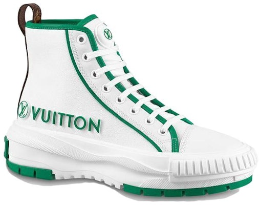 (Women) Louis Vuitton Squad Ankle Sneakers 'White Green' 1AADAP Order (Women) Louis Vuitton Squad Ankle Sneakers 'White Green' 1AADAP