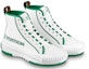 Shop (W) Louis Vuitton Squad Ankle Sneakers 'Putih Hijau' 1AADAP