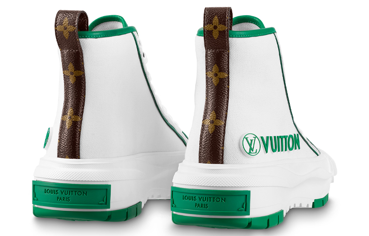 Purchase (W) Zapatillas Louis Vuitton Squad Tobilleras 'Blanco Verde' 1AADAP