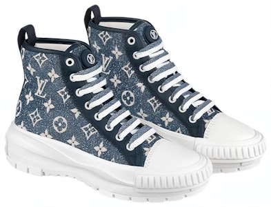 (W) Louis Vuitton But Squad Monogram Denim Biru Laut Putih 1A9S12 Lookbook (W) Louis Vuitton But Squad Monogram Denim Biru Laut Putih 1A9S12