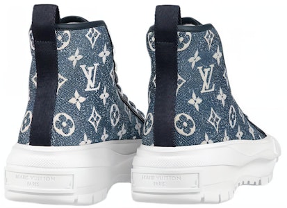 (W) Louis Vuitton But Squad Monogram Denim Biru Laut Putih 1A9S12 Shop (W) Louis Vuitton But Squad Monogram Denim Biru Laut Putih 1A9S12