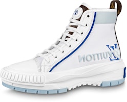 (Women) Louis Vuitton Squad High-Top Sneaker 'White Blue' 1AACVK (Women) Louis Vuitton Squad High-Top Sneaker 'White Blue' 1AACVK