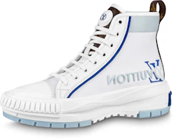 (Women) Louis Vuitton Squad High-Top Sneaker 'White Blue' 1AACVK (Women) Louis Vuitton Squad High-Top Sneaker 'White Blue' 1AACVK