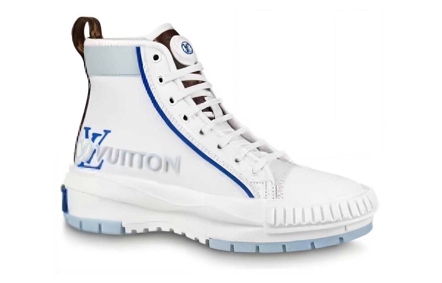 Order (W) Louis Vuitton Squad High-Top Sneaker ''Weiß Blau'' 1AACVK