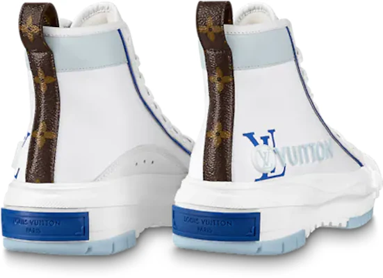 (W) Louis Vuitton Squad High-Top Sneaker ''Weiß Blau'' 1AACVK Shop (W) Louis Vuitton Squad High-Top Sneaker ''Weiß Blau'' 1AACVK