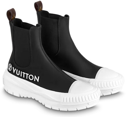 (W) Louis Vuitton Squad High 'Hitam Putih' 1A9RXG Lookbook (W) Louis Vuitton Squad High 'Hitam Putih' 1A9RXG