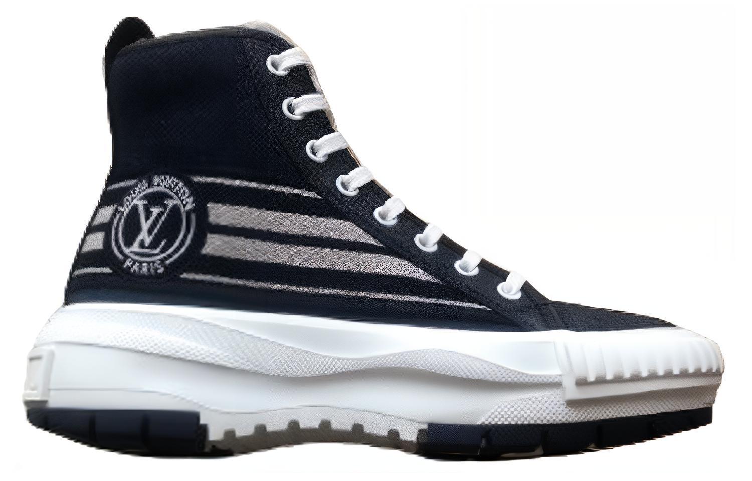 Order (W) Louis Vuitton Squad Tinggi 'Biru Mendalam' 1AAD3G