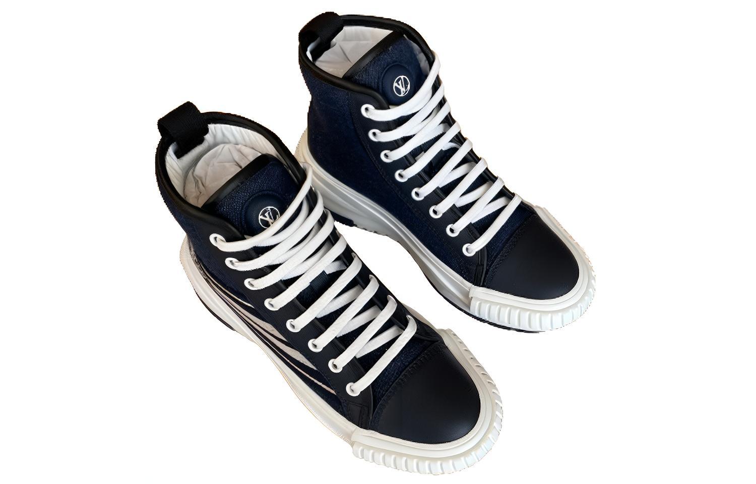 Lookbook (W) Louis Vuitton Squad Tinggi 'Biru Mendalam' 1AAD3G