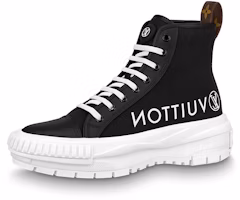 (Women) Louis Vuitton Squad Platform Ankle Sneakers 'Black' 1A96EU (Women) Louis Vuitton Squad Platform Ankle Sneakers 'Black' 1A96EU