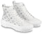 (W) Louis Vuitton LV Squad Ankle Sneakers 'Putih dengan Monogram Kristal' 1A9RZO