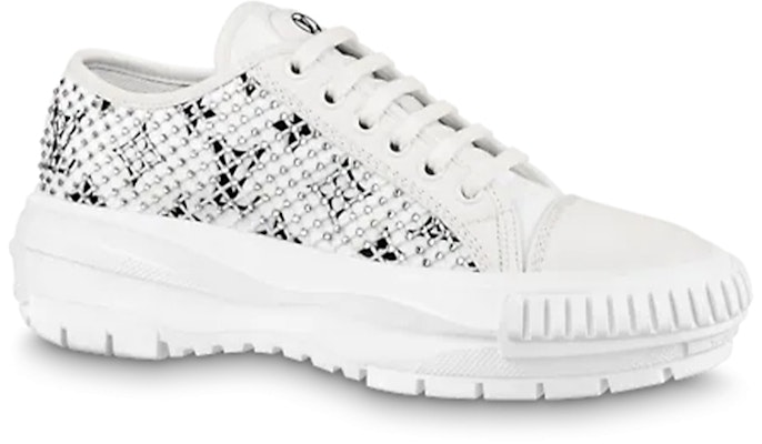(Women) Louis Vuitton LV Squad Sneakers 'White with Crystal Monogram' 1A9RZ8 Order (Women) Louis Vuitton LV Squad Sneakers 'White with Crystal Monogram' 1A9RZ8