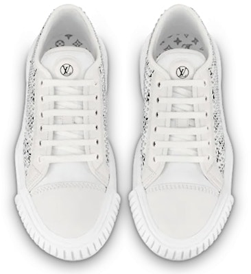 (Women) Louis Vuitton LV Squad Sneakers 'White with Crystal Monogram' 1A9RZ8 Shop (Women) Louis Vuitton LV Squad Sneakers 'White with Crystal Monogram' 1A9RZ8