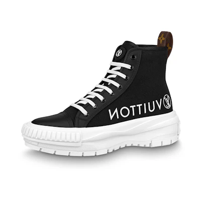 (W) LV Squad Platform Ankle Sneakers 'Black'