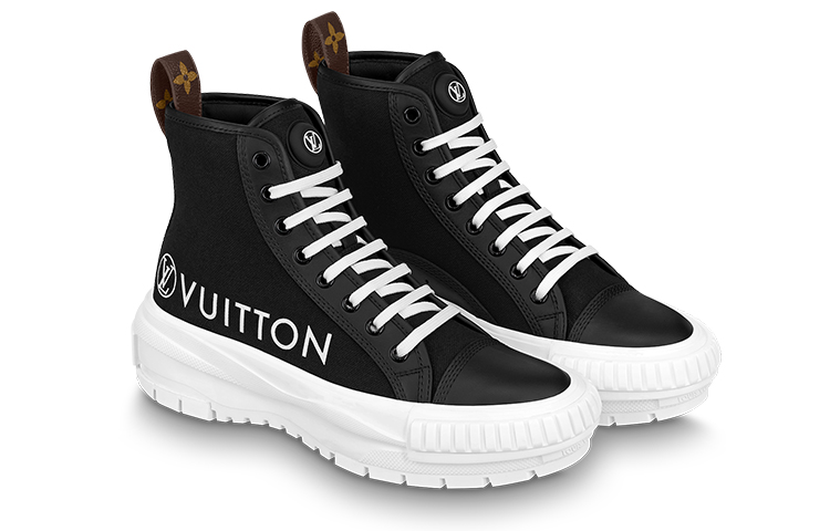 Lookbook (W) 루이비통 스쿼드 플랫폼 앵클 스니커즈 (블랙) 1A96EU