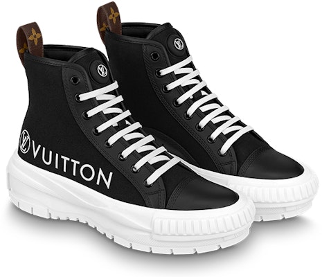 (Women) Louis Vuitton Squad Platform Ankle Sneakers 'Black' 1A96EU Lookbook (Women) Louis Vuitton Squad Platform Ankle Sneakers 'Black' 1A96EU