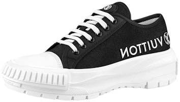 (Women) Louis Vuitton Squad Sneakers 'Black with Side Logo' 1A9RO7 (Women) Louis Vuitton Squad Sneakers 'Black with Side Logo' 1A9RO7