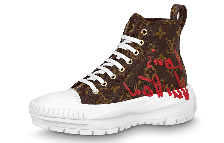 (Women) Louis Vuitton Squad Sneaker Boot 'Brown' 1A99FZ
