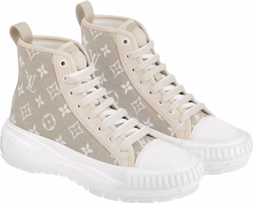 (W) Louis Vuitton Squad Sneaker Boot 'Denim Coklat Muda' 1AB31X Order (W) Louis Vuitton Squad Sneaker Boot 'Denim Coklat Muda' 1AB31X