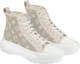 Shop LOUIS VUITTON Squad 牛仔布 系帶 高筒 運動休閒鞋 女款 淺褐色