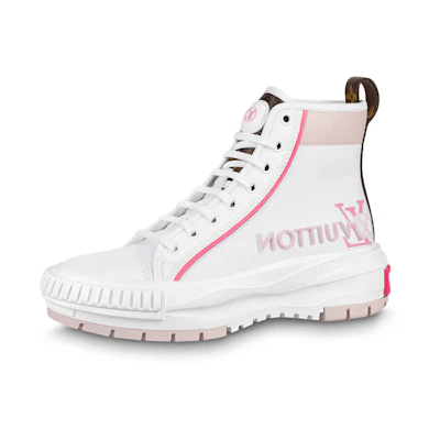 (W) LV Squad Sneaker Boot 'White Pink'