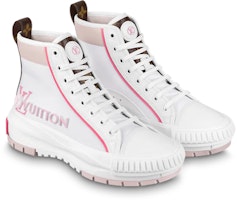 루이비통 스쿼드 스니커 부츠 '화이트 핑크' 1AACV4 Lookbook 루이비통 스쿼드 스니커 부츠 '화이트 핑크' 1AACV4